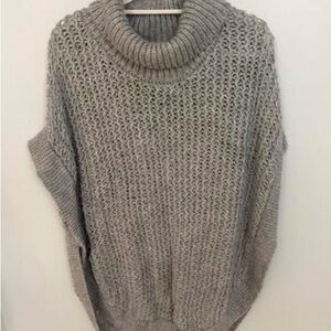 Lauren Conrad Cozy Gray Turtleneck Sweater